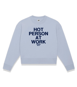 1 serene Cropped Sweatshirt navyblue HOT PERSON AT WORK #color_serene