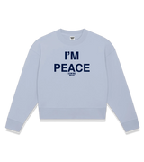 1 serene Cropped Sweatshirt navyblue I'M PEACE #color_serene