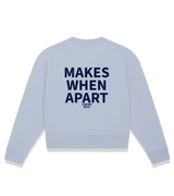 1 serene Cropped Sweatshirt navyblue MAKES WHEN APART #color_serene