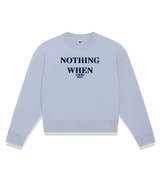 1 serene Cropped Sweatshirt navyblue NOTHING WHEN #color_serene