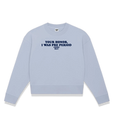 1 serene Cropped Sweatshirt navyblue Your Honor I WAS PRE PERIOD #color_serene