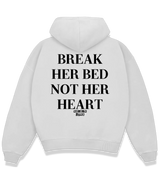 1 white Boxy Hoodie black BREAK HER BED NOT HER HEART #color_white