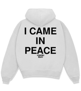 1 white Boxy Hoodie black I CAME IN PEACE #color_white
