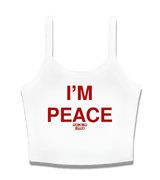 1 white Cami Crop Top red I'M PEACE #color_white