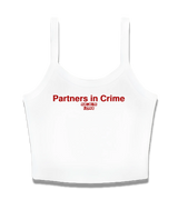 1 white Cami Crop Top red Partners in Crime #color_white