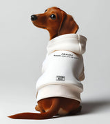 1 white Pet Hoodie black FRAGILE handle with care (or wine) #color_white