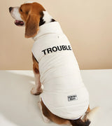 1 white Pet Puffer Jacket black TROUBLE #color_white
