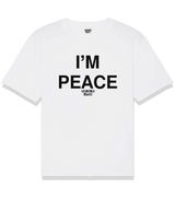 1 white T-Shirt black I'M PEACE #color_white
