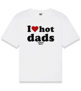 1 white T-Shirt black I love hot dads #color_white