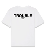 1 white T-Shirt black TROUBLE #color_white