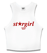 1 white Tank Crop Top red stargirl #color_white