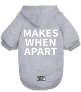 2 grey Pet Hoodie white MAKES WHEN APART #color_grey