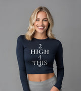 2 navy Cropped Longsleeve white 2 high 4 this #color_navy