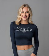 2 navy Cropped Longsleeve white bonnie #color_navy