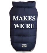 2 navy Pet Puffer Jacket white MAKES WE'RE #color_navy