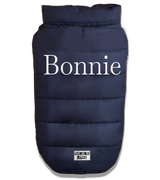 2 navy Pet Puffer Jacket white bonnie #color_navy