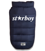 2 navy Pet Puffer Jacket white starboy #color_navy