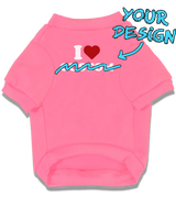 2 pink Pet T-Shirt white i love custom #color_pink