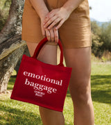 2 red Mini Jute Bag white emotional baggage #color_red