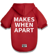 2 red Pet Hoodie white MAKES WHEN APART #color_red