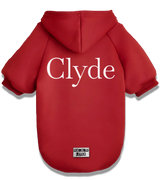 2 red Pet Hoodie white clyde #color_red