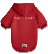 2 red Pet Hoodie white made in heaven #color_red