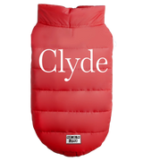 2 red Pet Puffer Jacket white clyde #color_red