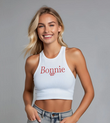 2 white Tank Crop Top red bonnie #color_white