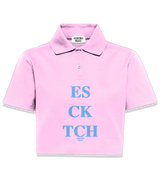 1 pink Polo Crop Top lightblue ES CK TCH #color_pink