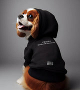 1 black Pet Hoodie white FRAGILE handle with care (or wine) #color_black