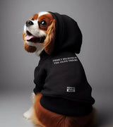 1 black Pet Hoodie white firmly believer of the olive theory #color_black