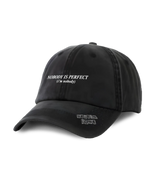 1 black Vintage Cap white NOBODY IS PERFECT (i'm nobody) #color_black