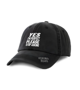 1 black Vintage Cap white YES I'M PERFECT PLEASE STOP ASKING #color_black