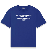1 blue T-Shirt white MY SITUATIONSHIPS MADE MY THERAPIST RICH #color_blue