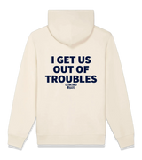1 cream Zip Hoodie navyblue I GET US OUT OF TROUBLES #color_cream