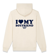 1 cream Zip Hoodie navyblue I LOVE MY BOYFRIEND #color_cream