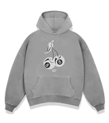 1 grey Boxy Hoodie white cherry 8 pool ball #color_grey