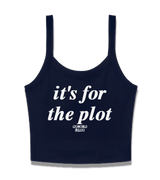 1 navy Cami Crop Top white it's for the plot #color_navy