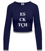 1 navy Cropped Longsleeve white ES CK TCH #color_navy