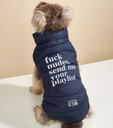 1 navy Pet Puffer Jacket white fuck nudes. send me your playlist #color_navy