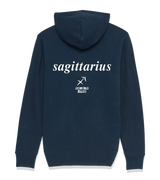 1 navy Zip Hoodie white sagittarius #color_navy