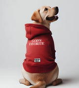 1 red Pet Hoodie white GOD'S FAVORITE #color_red