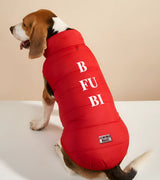 1 red Pet Puffer Jacket white B FU BI #color_red