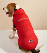 1 red Pet Puffer Jacket white made in heaven #color_red