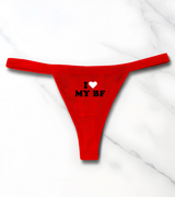 1 red Underwear white I love MY BF #color_red
