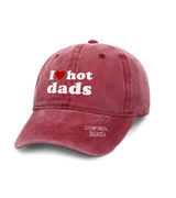 1 red Vintage Cap white I love hot dads #color_red