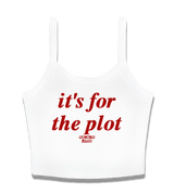 1 white Cami Crop Top red it's for the plot #color_white