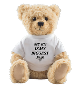 1 white Teddy T-Shirt black MY EX IS MY BIGGEST FAN #color_white