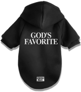 2 black Pet Hoodie white GOD'S FAVORITE #color_black