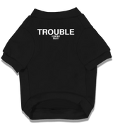 2 black Pet T-Shirt white TROUBLE #color_black